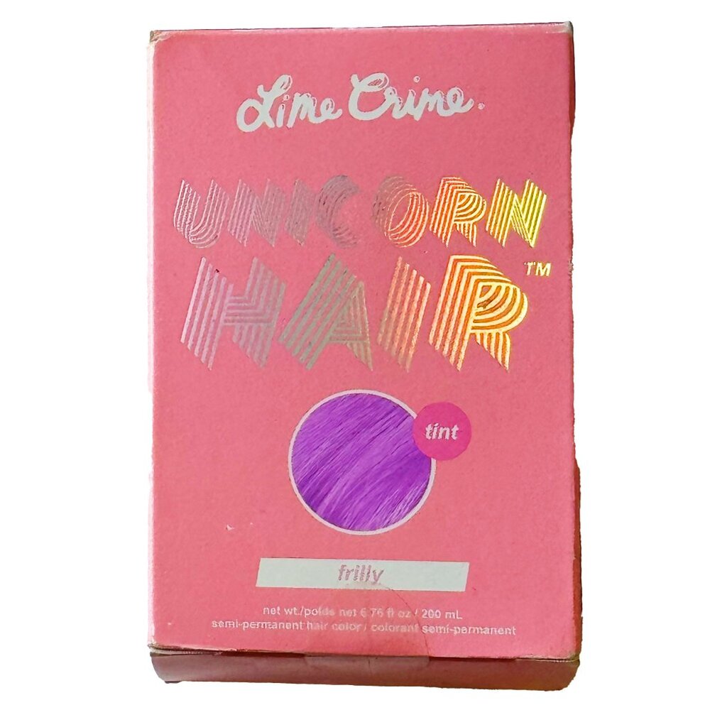 Lime Crime Unicorn Hair Tint Frilly Bright Lavender Semi-Permanent Color Dye New